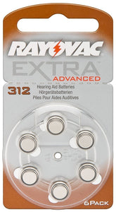 Rayovac Μπαταρίες Βαρηκοΐας Extra Advanced 312 (6τμχ)